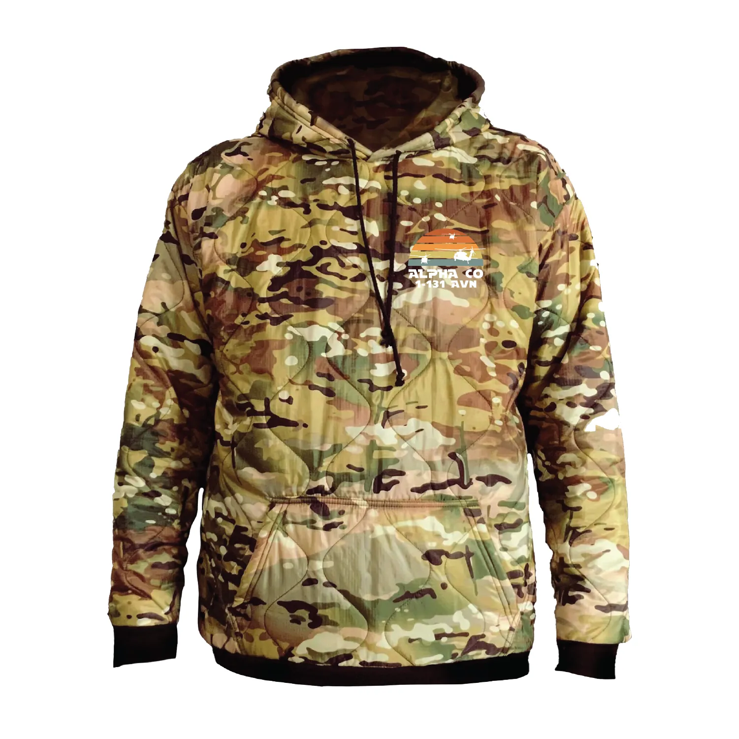 A Co, 1-131 AHB "Death's Angels" Field Hoodie Embroidery