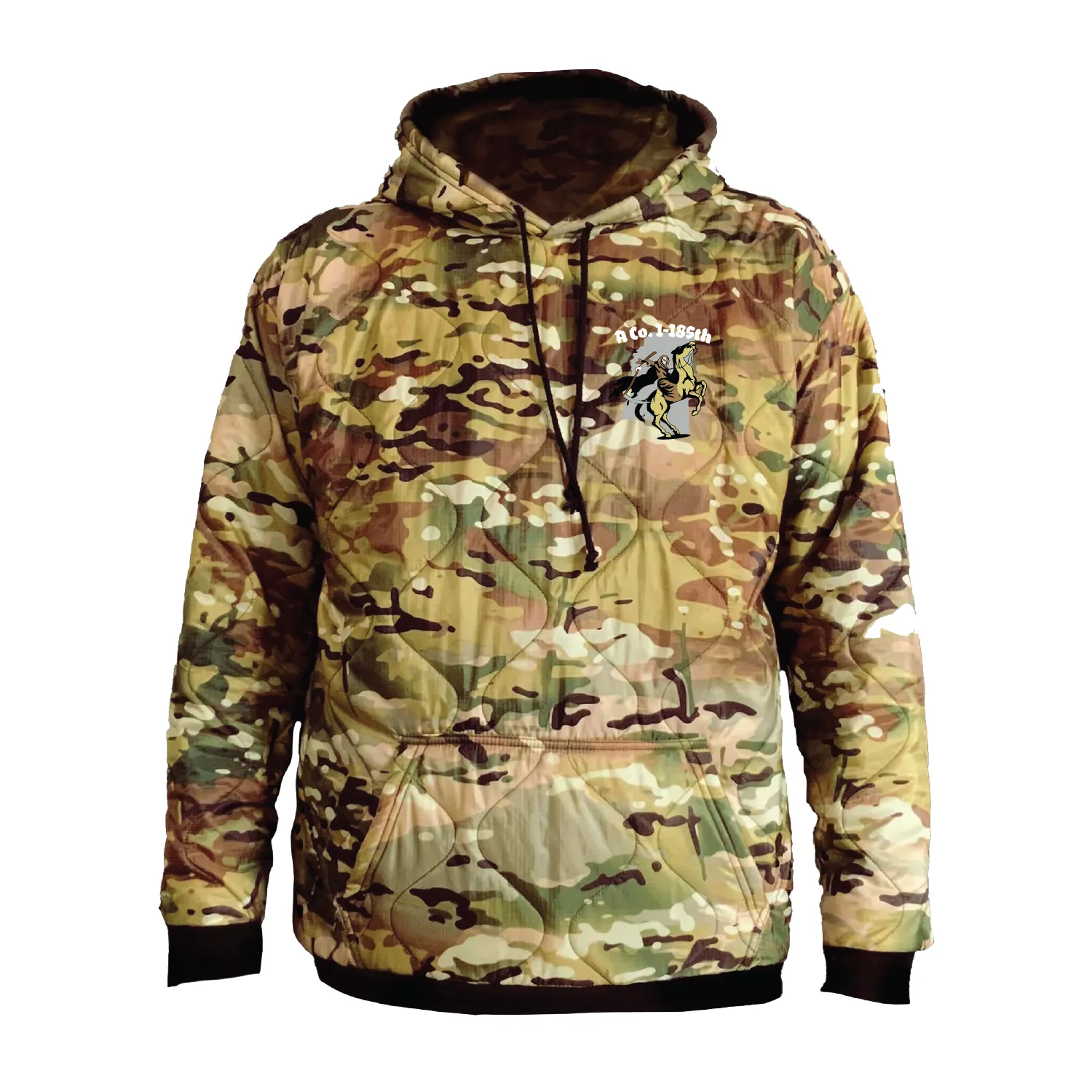 A Co, 1-185 AHB "Pale Horse" Field Hoodie Embroidery