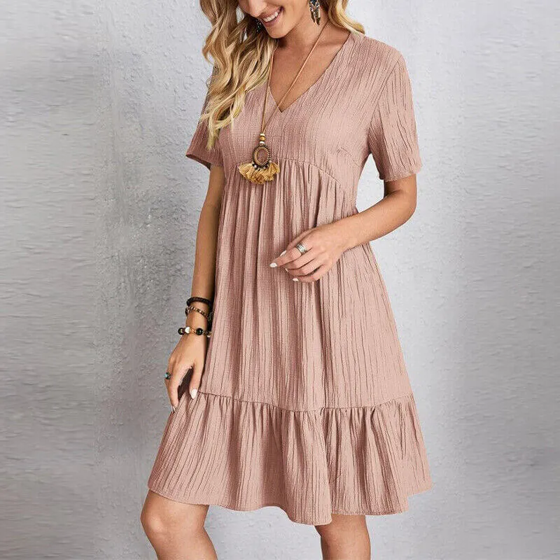 A-Line Sustainable Cotton Dress: Breathable & Versatile