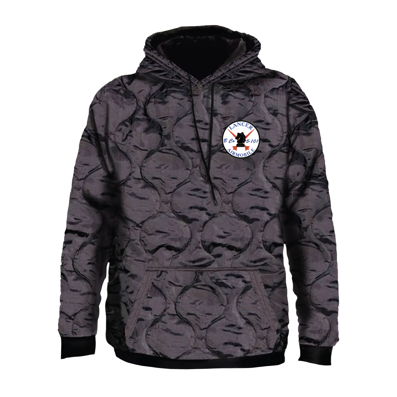 B Co, 5-101 AHB "Lancers" Field Hoodie Embroidery