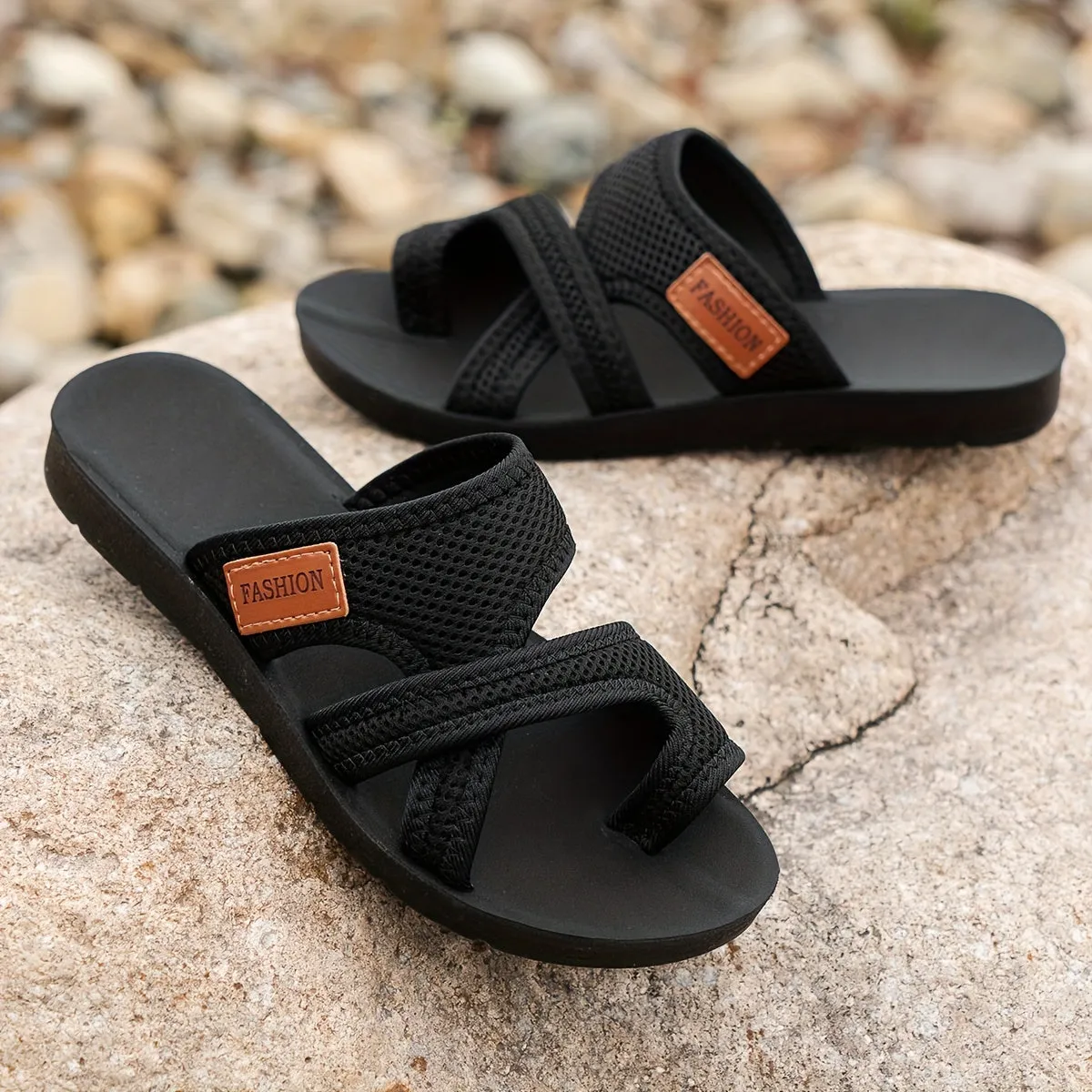 Breathable Mesh Slide Sandals for Women