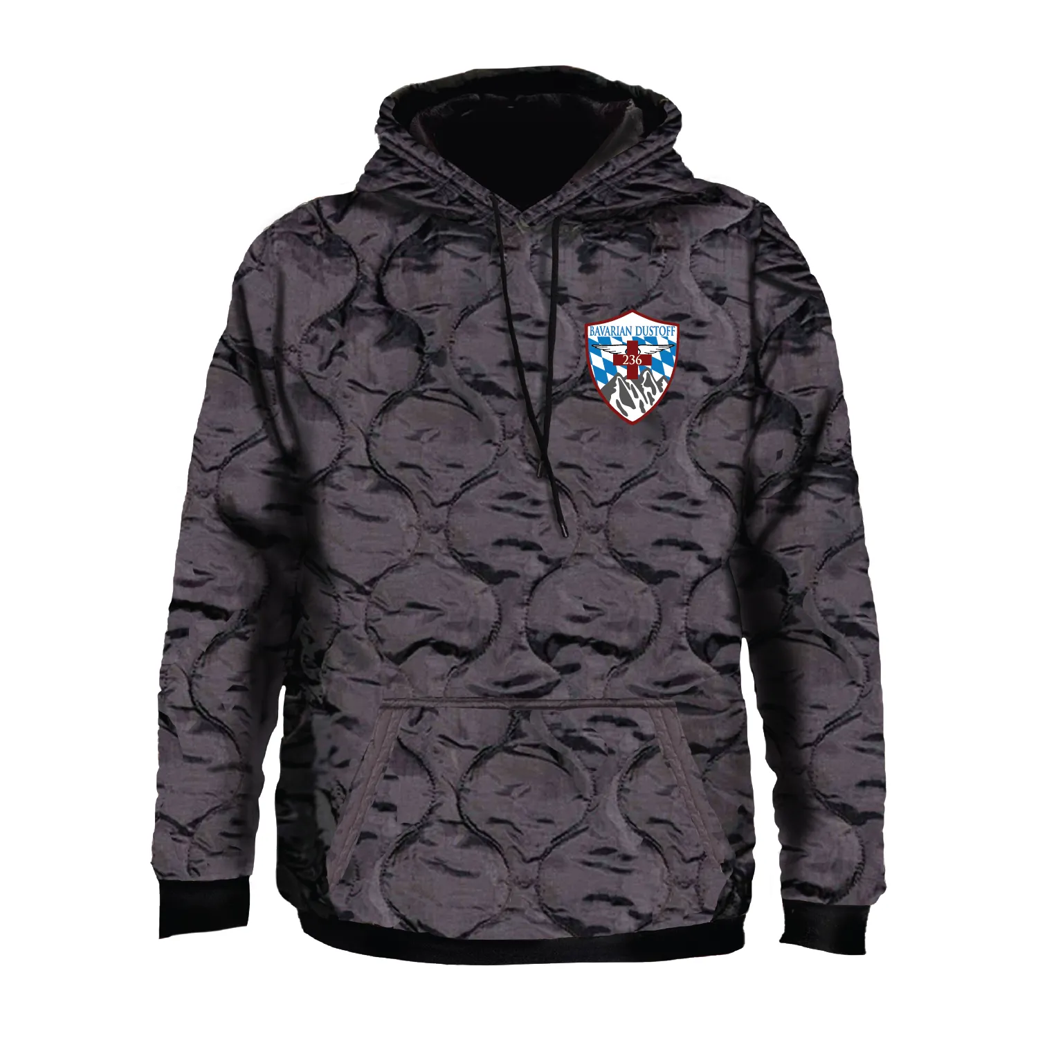C Co, 1-214 GSAB "Bavarian Dustoff" Field Hoodie Embroidery