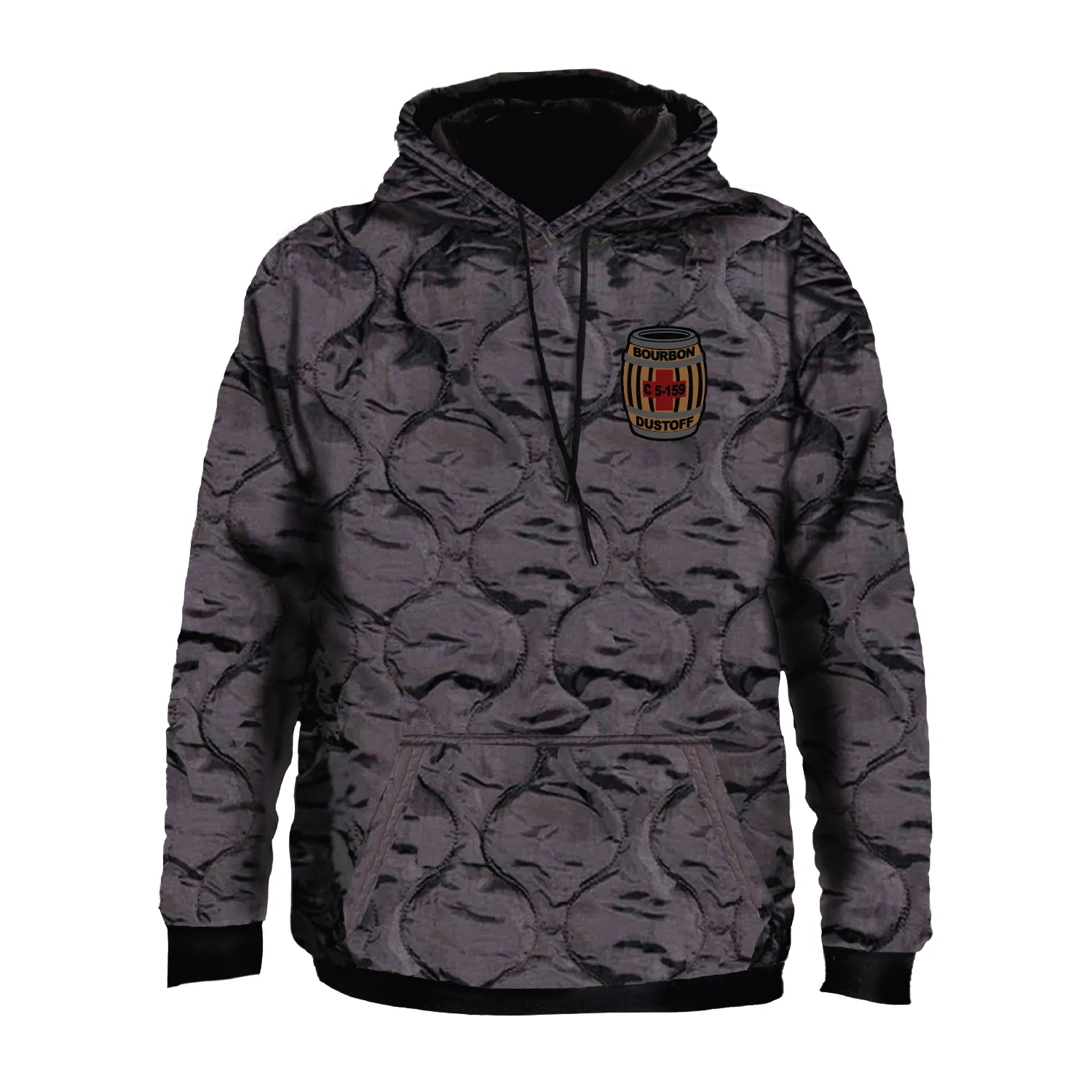 C Med, 5-159th "Bourbon Dustoff" Field Hoodie Embroidery