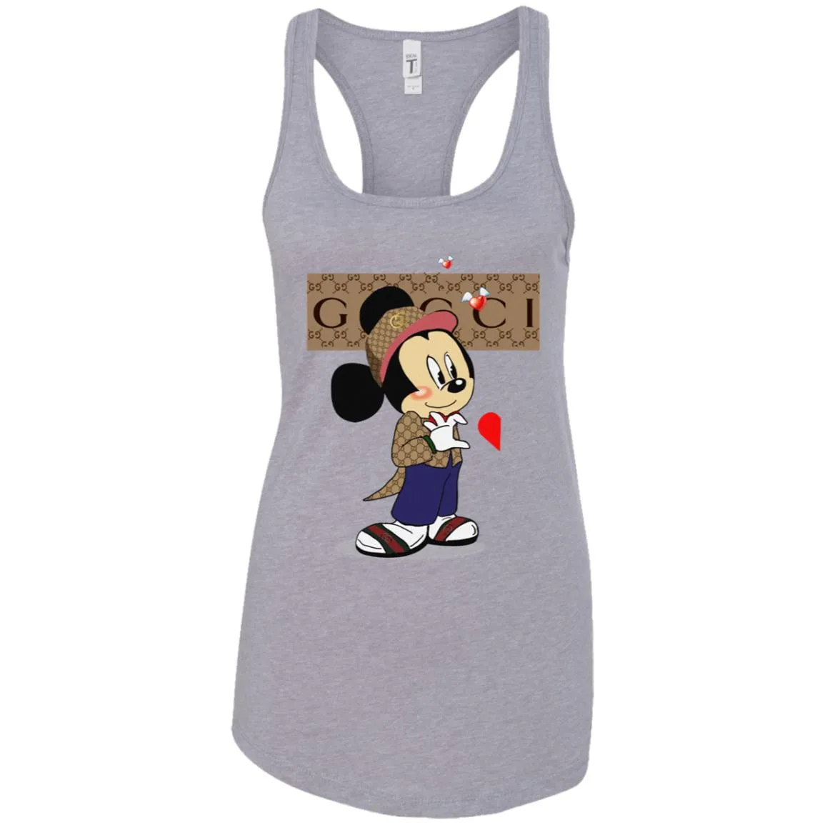 Couple Gucci Mickey Tshirt Valentine's Day Women Tank Top