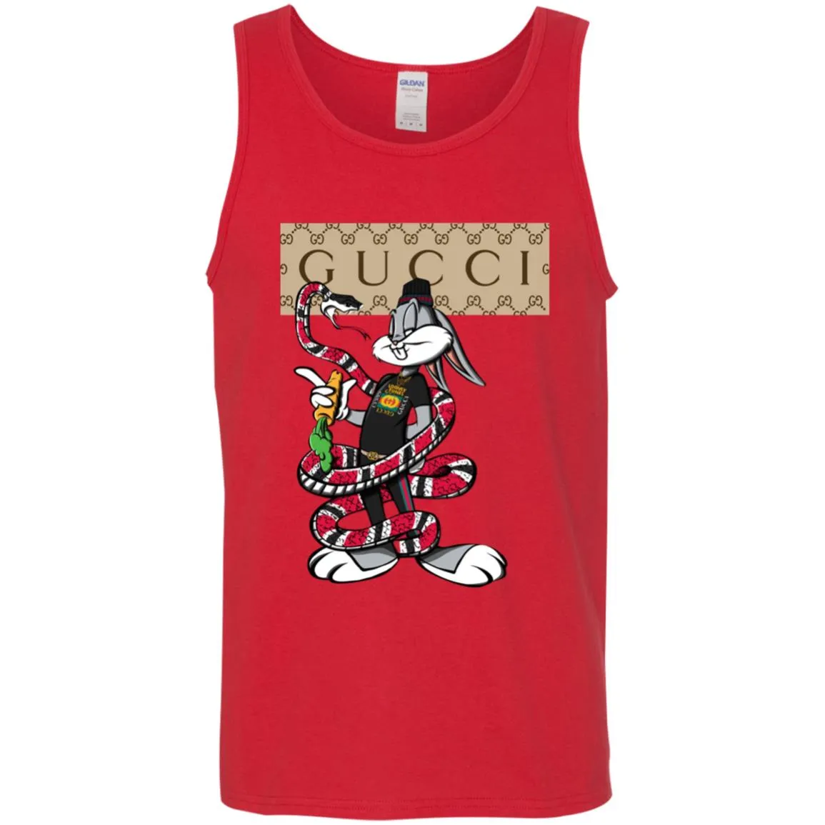 Gucci Rabbit Snake Gift Birthday T-shirt Men Cotton Tank