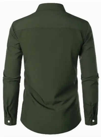 Men's Breathable Long-Sleeve Casual Shirt