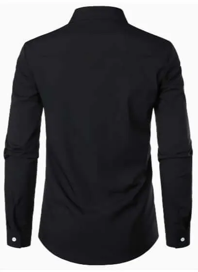 Men's Breathable Long-Sleeve Casual Shirt