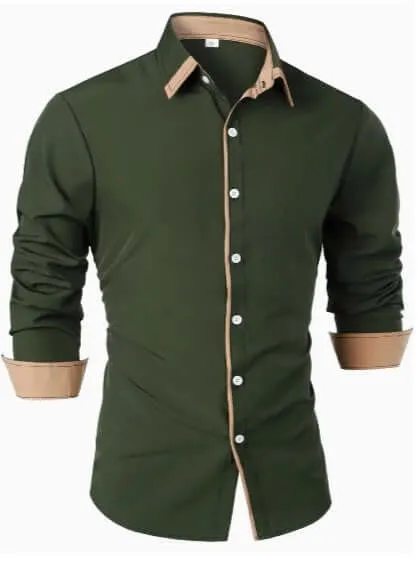 Men's Breathable Long-Sleeve Casual Shirt