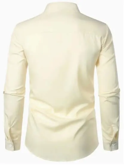 Men's Breathable Long-Sleeve Casual Shirt
