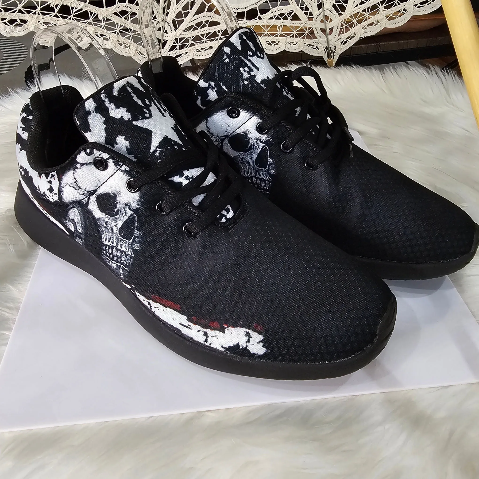 Men's Gothic Sneakers | Dark Elegance in Every Step