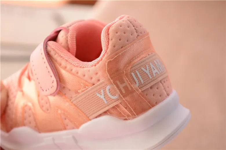 New fashion Children Sneaker net breathable pink
