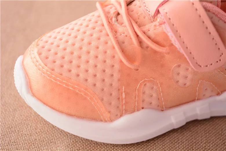 New fashion Children Sneaker net breathable pink