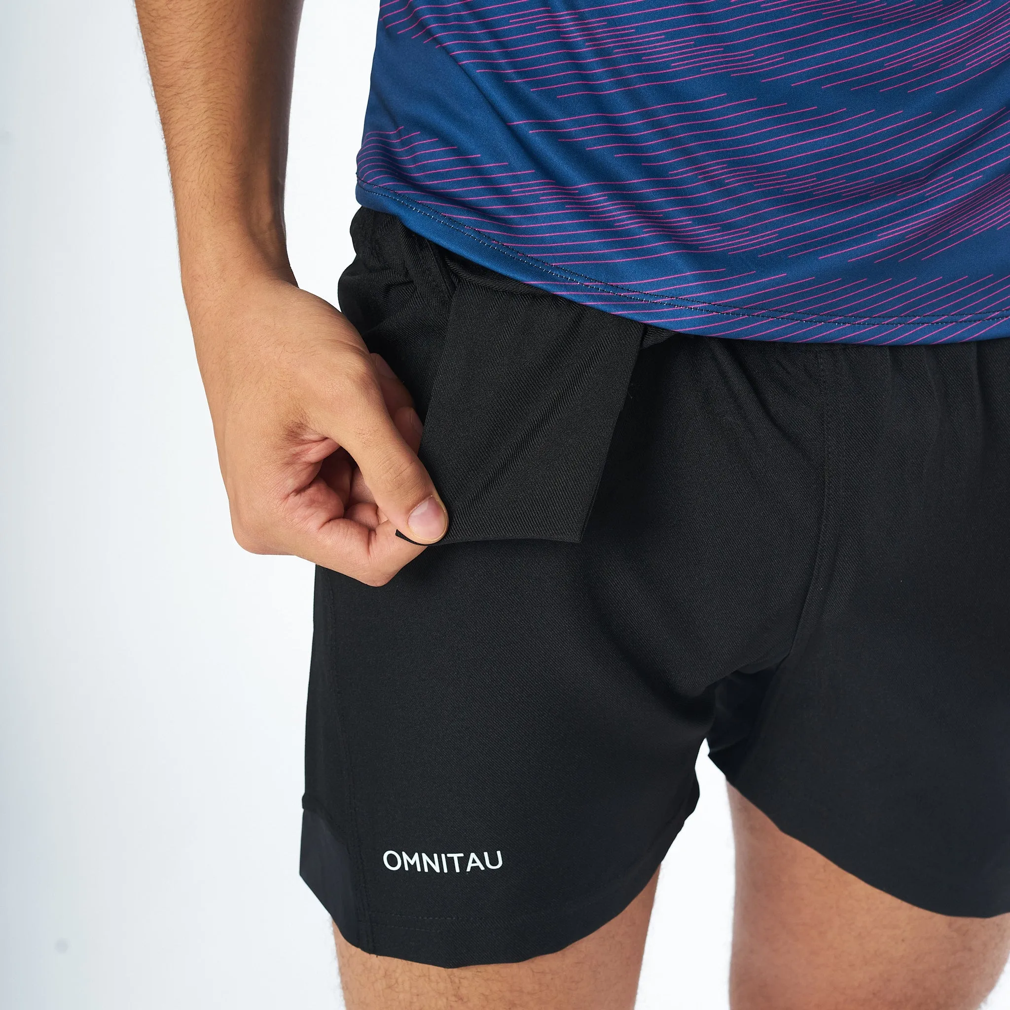 Omnitau Men's Breathable Rugby Core Shorts - Black