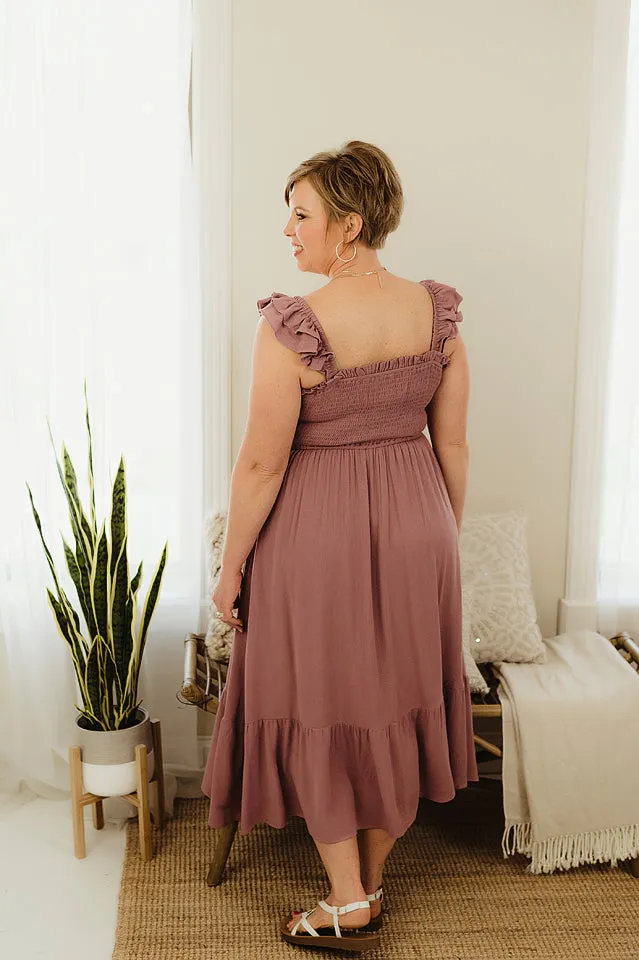 Smocked Babydoll Midi