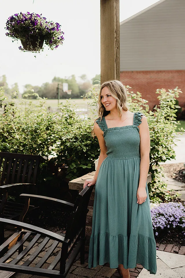 Smocked Babydoll Midi
