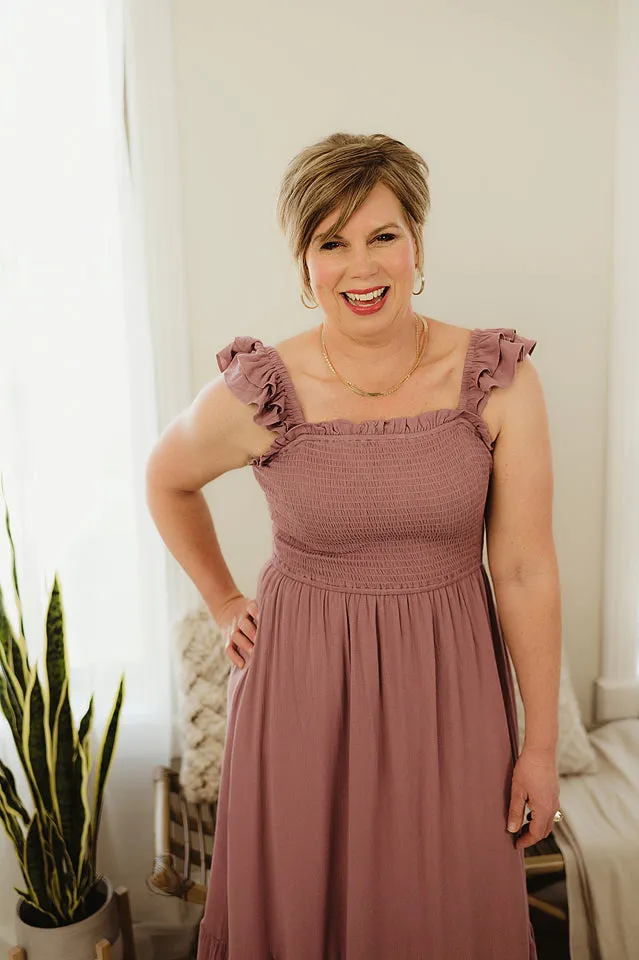 Smocked Babydoll Midi