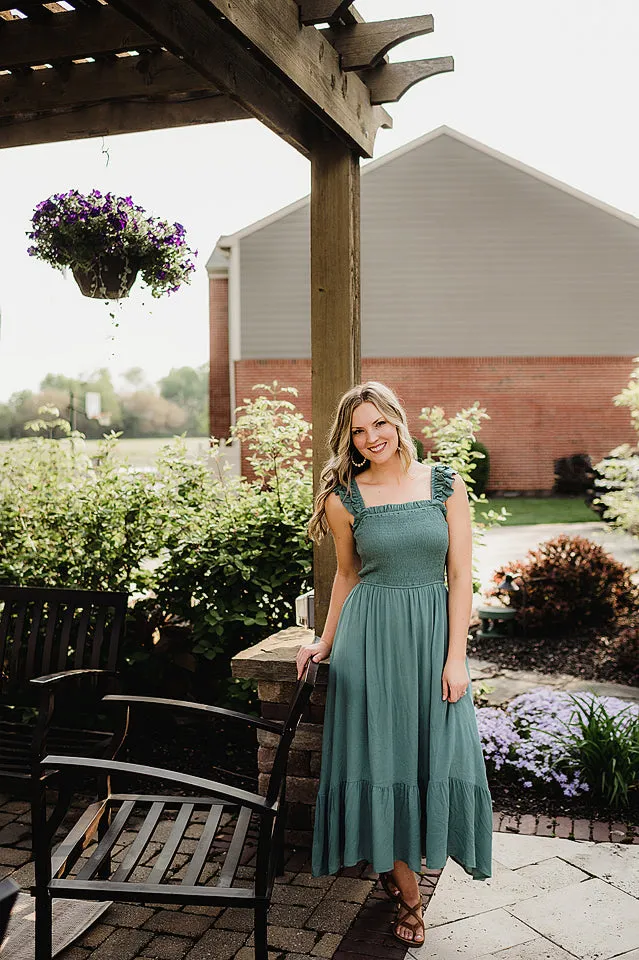 Smocked Babydoll Midi