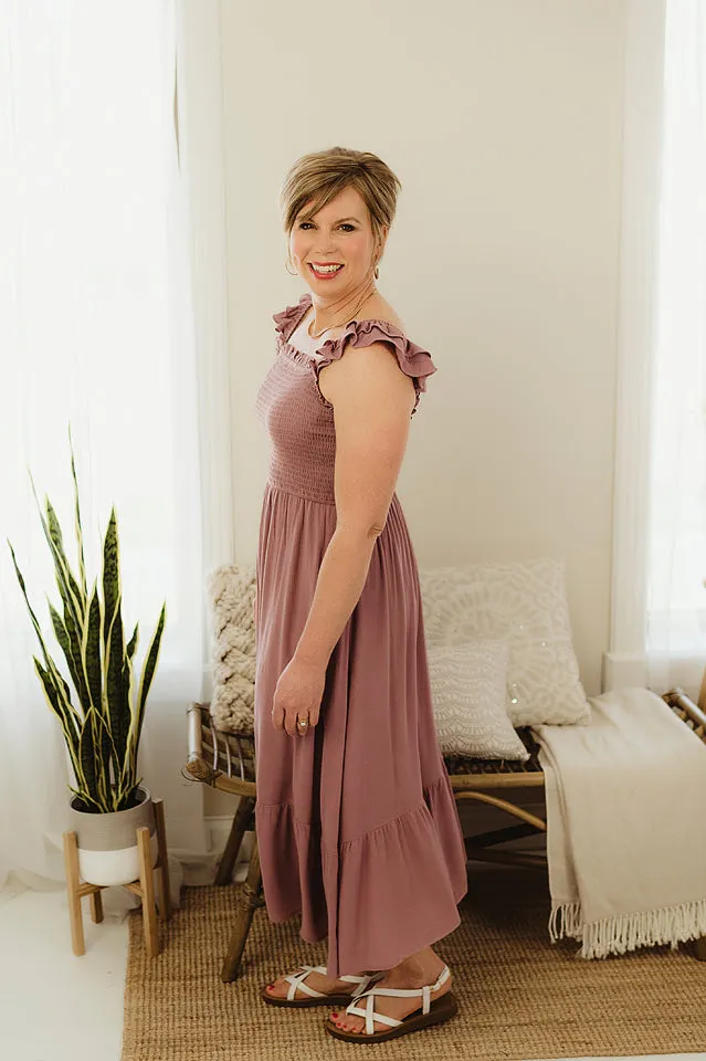 Smocked Babydoll Midi