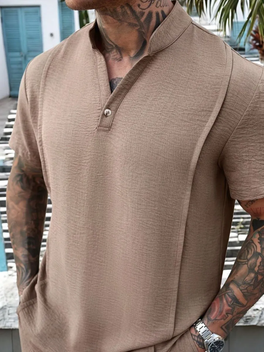 Stand Collar Breathable Casual Suit