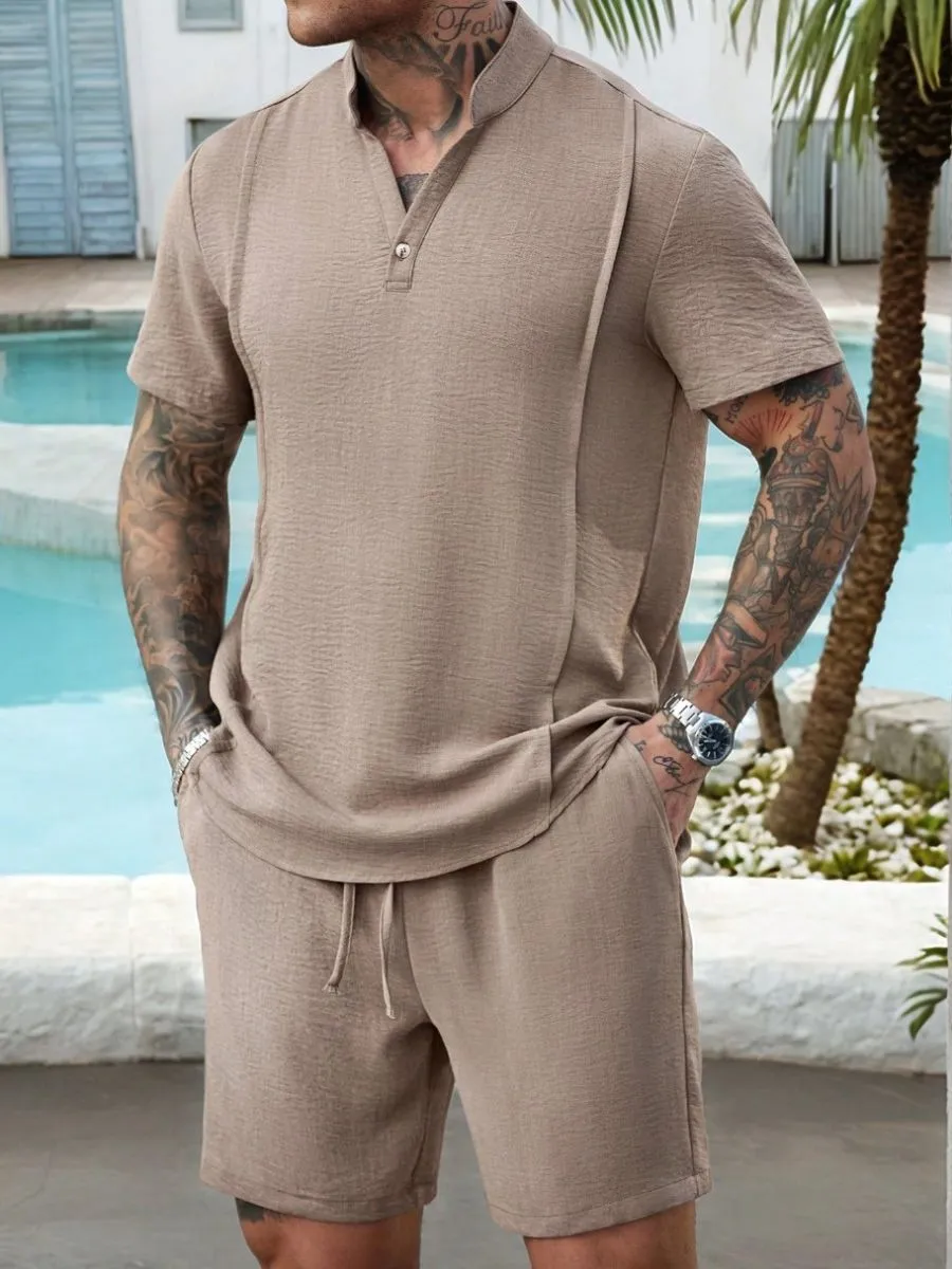 Stand Collar Breathable Casual Suit