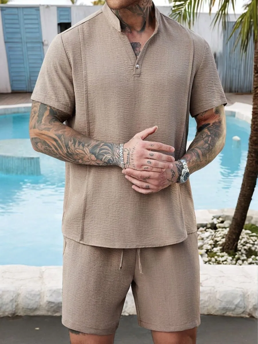 Stand Collar Breathable Casual Suit
